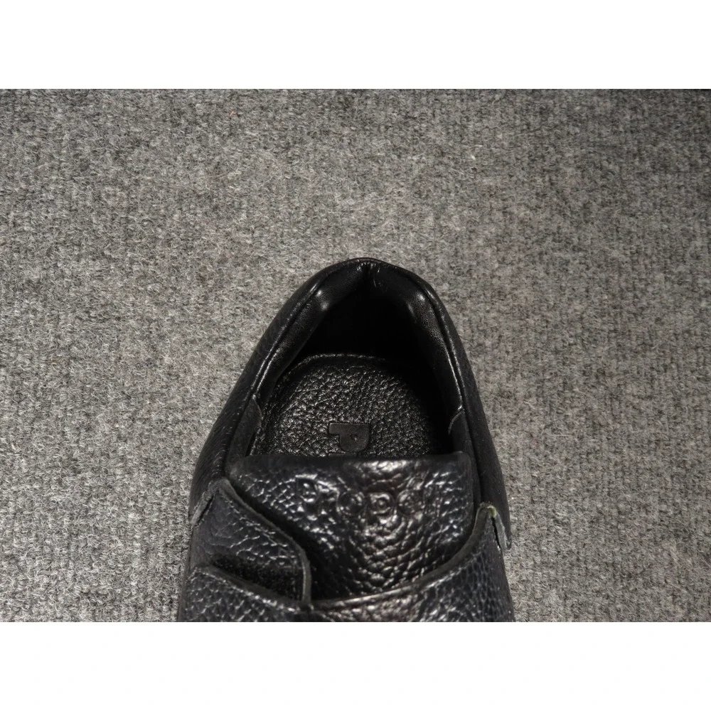 Propet Shoes Men's Black Leather Strap Slip On Loafers Size 14 M Comfort M5015